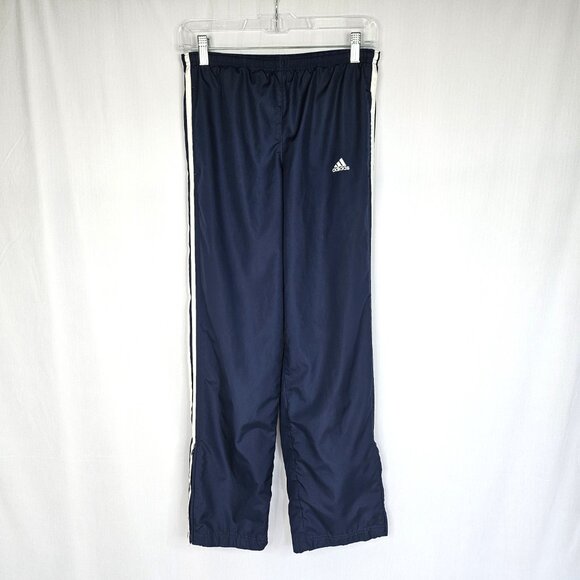 Adidas Navy Blue Athletic Pants with Zippered Ankle, Size Small - Picture 6 of 13